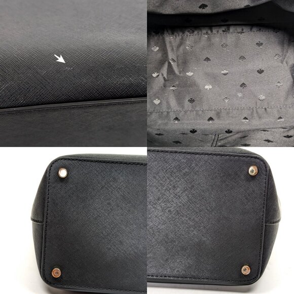 KATE SPADE Dally Laurel Way Saffiano Leather Zip Top Tote Black - Picture 11 of 15